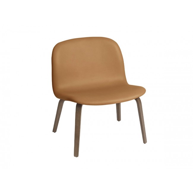 무토 Visu 라운지체어 - Wood Base 레더 Upholstered Oak Muuto Lounge Chair Leather 00905