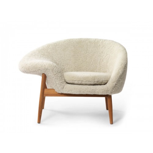 웜 노르딕 Fried 에그 라운지체어 - Sheepskin Warm Nordic Egg Lounge Chair 00827