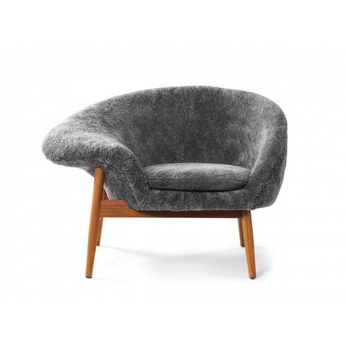 웜 노르딕 Fried 에그 라운지체어 - Sheepskin Warm Nordic Egg Lounge Chair 00827