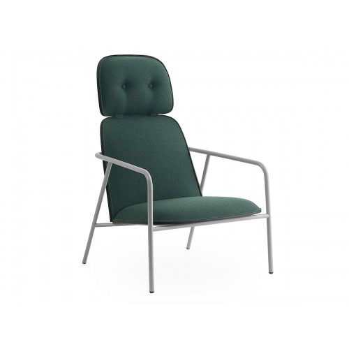 노만코펜하겐 Pad 라운지체어 - High 블랙 Steel Base Normann Copenhagen Lounge Chair Black 00704