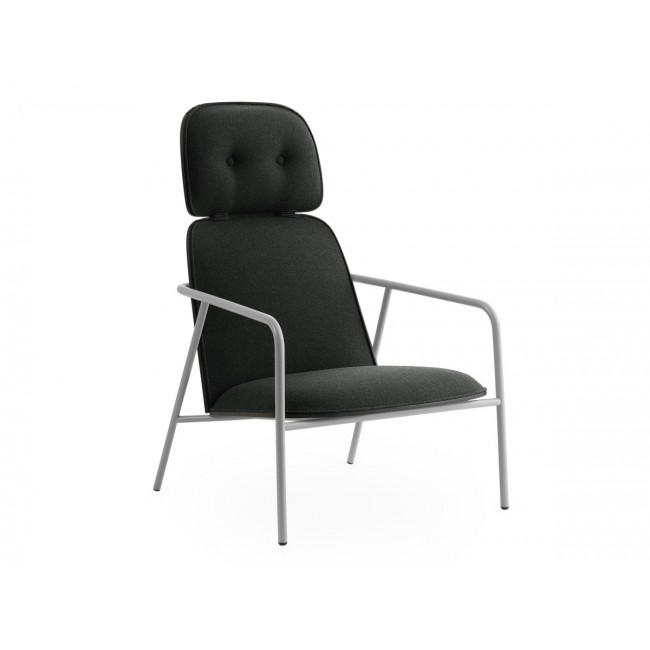노만코펜하겐 Pad 라운지체어 - High 블랙 Steel Base Normann Copenhagen Lounge Chair Black 00704