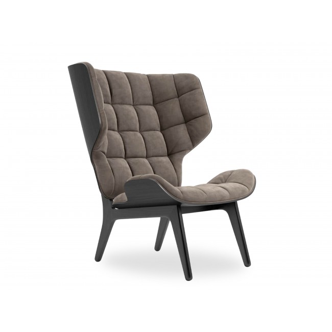 노르11 Mammoth 체어 의자 - 벨벳 블랙 Stained Oak NORR11 Chair Velvet Black 00698