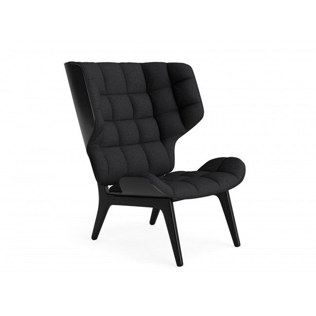 노르11 Mammoth 체어 의자 - 벨벳 블랙 Stained Oak NORR11 Chair Velvet Black 00698