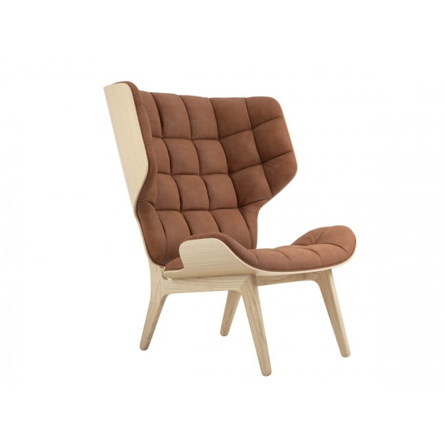 노르11 Mammoth 체어 의자 - Vintage 레더 블랙 Stained Oak NORR11 Chair Leather Black 00696