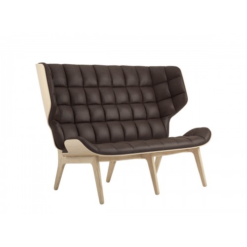 노르11 Mammoth Two 시터 소파 - Vintage 레더 네추럴오크 NORR11 Seater Sofa Leather Natural Oak 00346