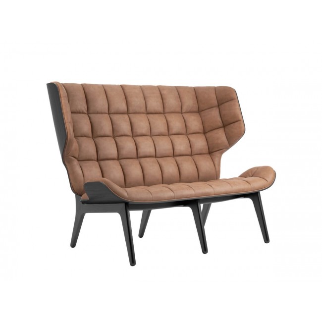 노르11 Mammoth Two 시터 소파 - Vintage 레더 네추럴오크 NORR11 Seater Sofa Leather Natural Oak 00346