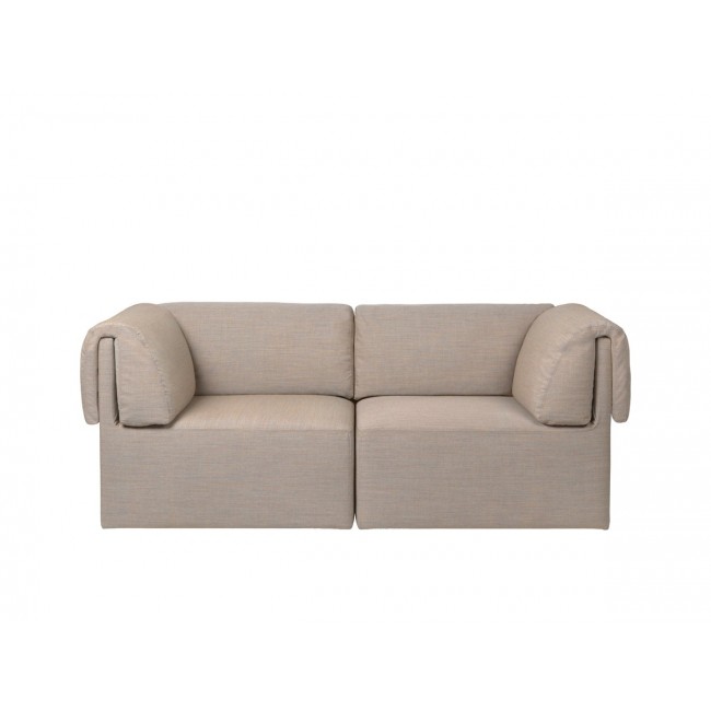 구비 Wonder Two 시터 소파 크바드라트 캔버스 2 패브릭 GUBI Seater Sofa Kvadrat Canvas Fabric 00341