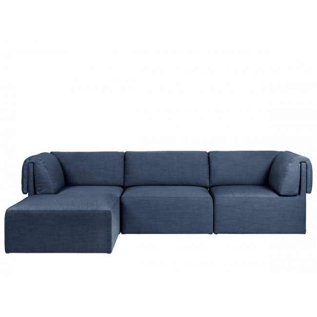 구비 Wonder Three 시터 소파 (체이스 롱그 버전) - Left 크바드라트 캔버스 2 패브릭 GUBI Seater Sofa with Chaise Longue Kvadrat Canvas Fabric 00133