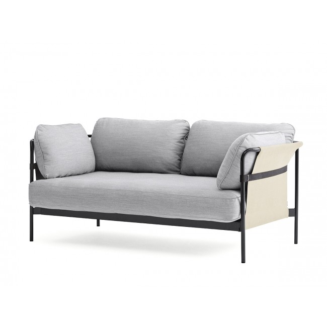 헤이 Can Two 시터 소파 블랙 캔버스 Outer 패브릭 HAY Seater Sofa Black Canvas Fabric 00101