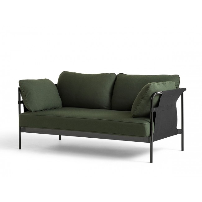 헤이 Can Two 시터 소파 블랙 캔버스 Outer 패브릭 HAY Seater Sofa Black Canvas Fabric 00101