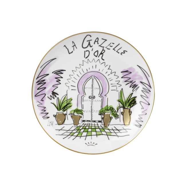 지노리 1735 Designer 접시 La Gazelle dOr Ginori plate 01183