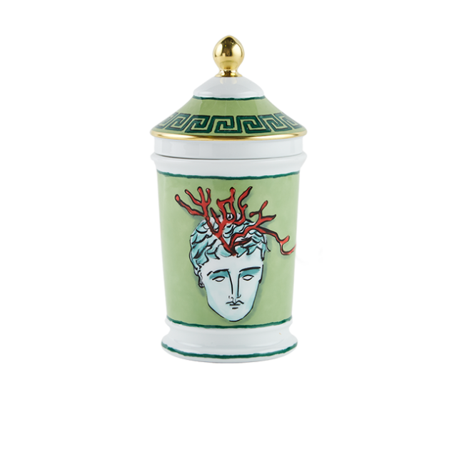 지노리 1735 컨테이너 화병 꽃병 Moss 그린 Ginori Container Vase Green 01096