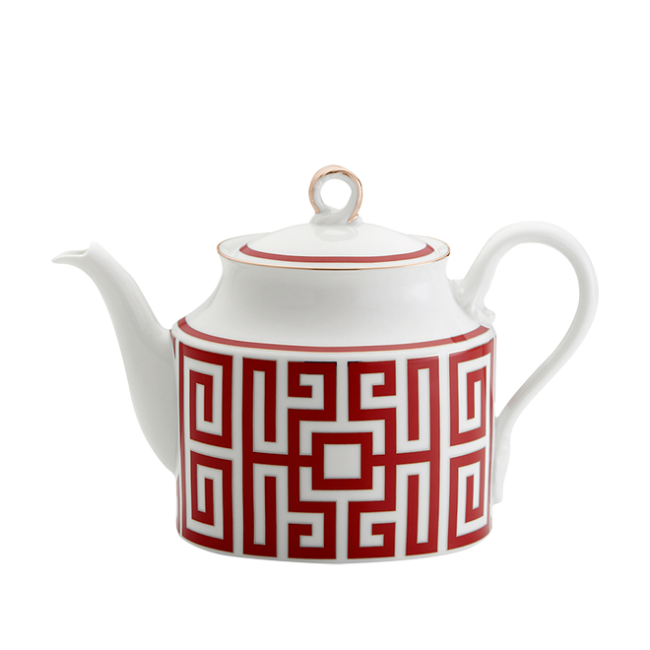 지노리 1735 티포트 Labirinto Scarlatto Ginori Teapot 00669