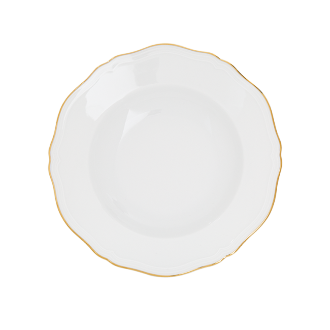 지노리 1735 파스타접시 Corona oro Ginori Soup plate 00174