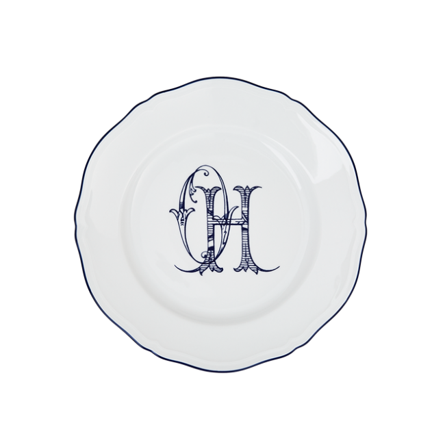 지노리 1735 디너접시 Corona 모노GRAM blu 코발트 Ginori Dinner plate Monogram cobalto 00006