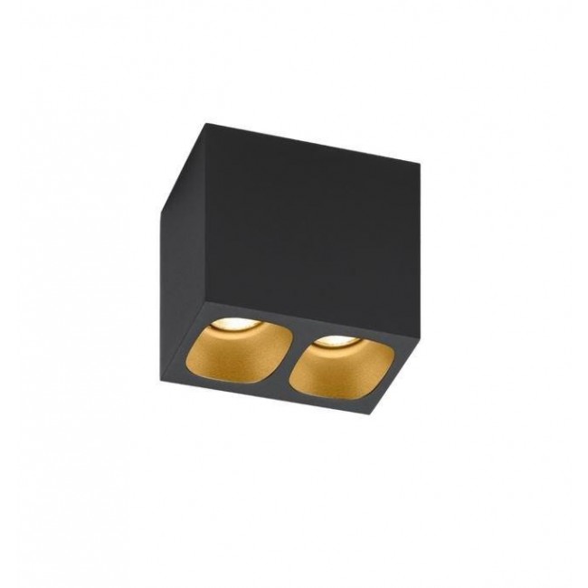 웨버 앤 듀크레 Pirro Spot 서피스 2.0 LED 블랙 / 골드 Wever & Ducre Pirro Spot Surface 2.0 LED Black / Gold 37502