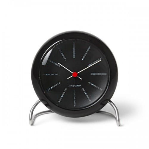 로젠달 Timepieces Bankers 테이블 시계 블랙 Rosendahl Table Clock Black 03488