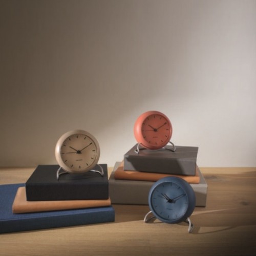 로젠달 Timepieces 아르네야콥센 City Hall 테이블 시계 Stone 블루 Rosendahl Arne Jacobsen Table Clock Blue 03486