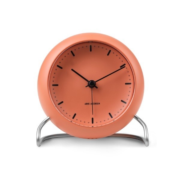로젠달 Timepieces 아르네야콥센 City Hall 테이블 시계 Pale 오렌지 Rosendahl Arne Jacobsen Table Clock Orange 03485