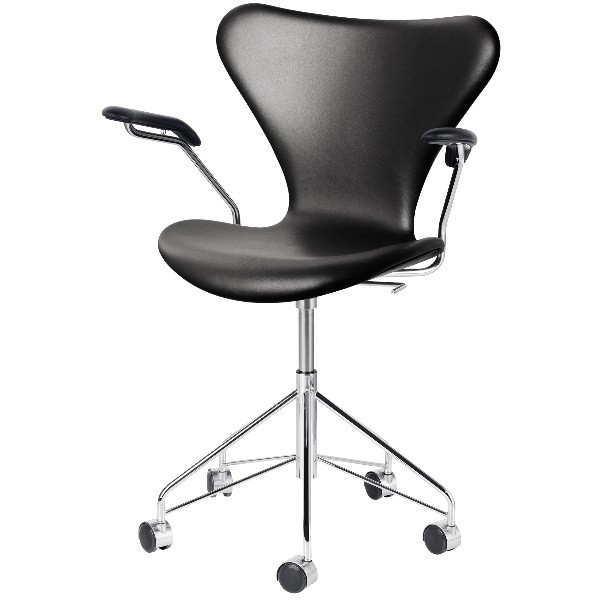 프리츠한센 Series 7 체어 의자 Fully upholstered 스위블 암체어 팔걸이 레더 Fritz Hansen Chair Swivel armchair  leather 01532