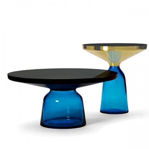 클래시콘 벨 사이드 테이블 브라스 Sapphire 블루 Classicon Bell Side Table Brass Blue 00734