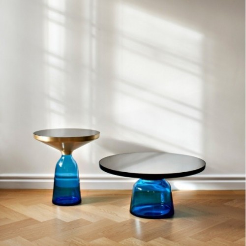 클래시콘 벨 사이드 테이블 브라스 Sapphire 블루 Classicon Bell Side Table Brass Blue 00734