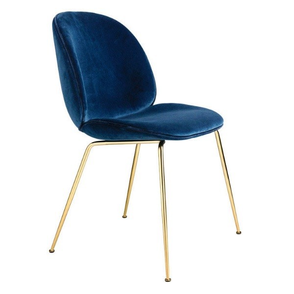 구비 BE이티엘E 체어 의자 Fully Upholstered 벨벳 Conic Base Gubi Beetle Chair Velvet 00496