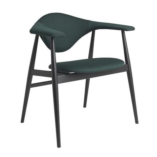 구비 Masculo 다이닝 체어 의자 Wood Base Fully Upholstered Gubi Dining Chair 00494