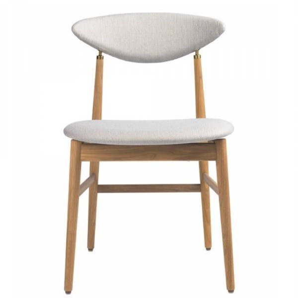 구비 Gent 다이닝 체어 의자 - Fully Upholstered Wood base Gubi Dining Chair Upholstered  00472