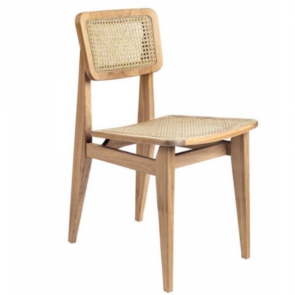 구비 C-체어 의자 다이닝 체어 - Un-Upholstered All 프렌치 Cane Gubi C-Chair Dining Chair Un-Upholstered  French 00471