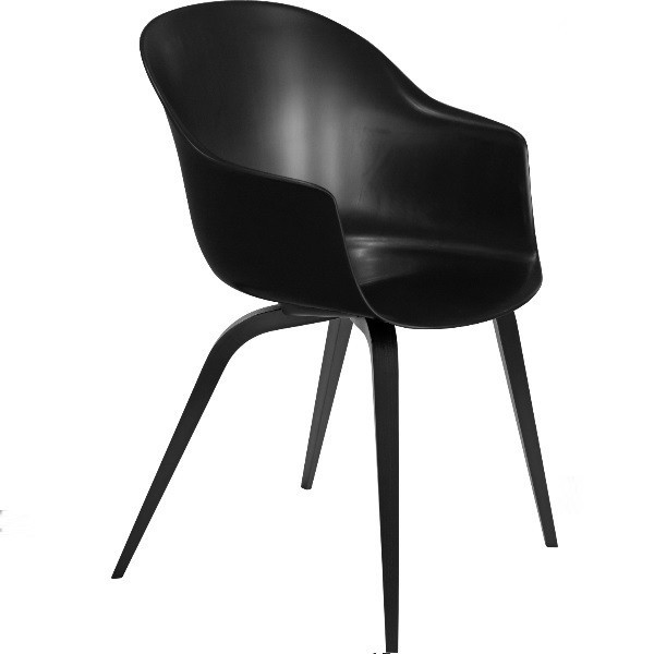 구비 Bat 다이닝 체어 의자 Un-Upholstered Wood Base Gubi Dining Chair 00428