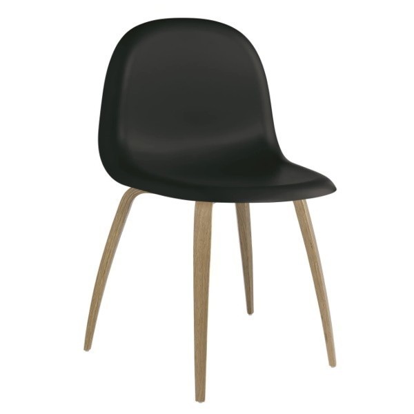 구비 3D Un -Upholstered Wood 체어 의자 Gubi Chair 00347