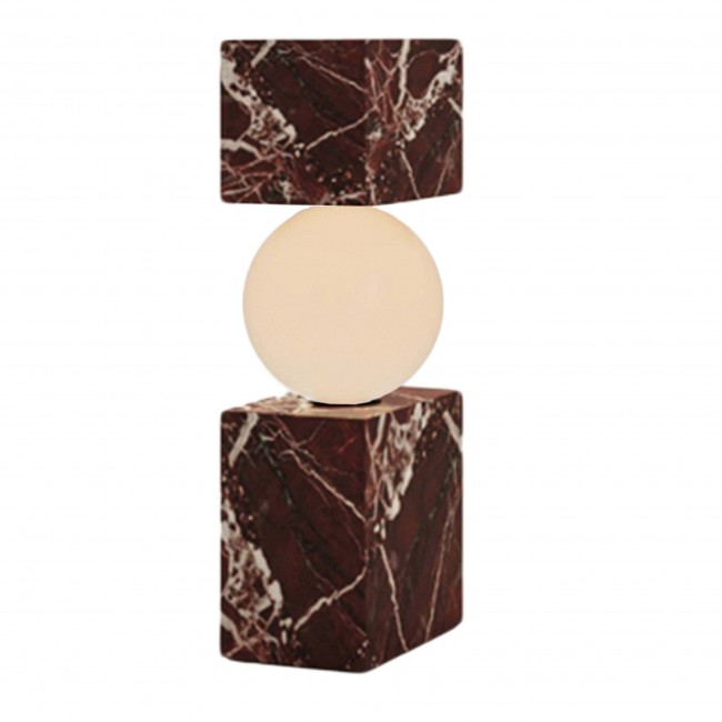 Dimarmo CS 테이블조명/책상조명 in Red Levanto Marble by sid&sign 17648