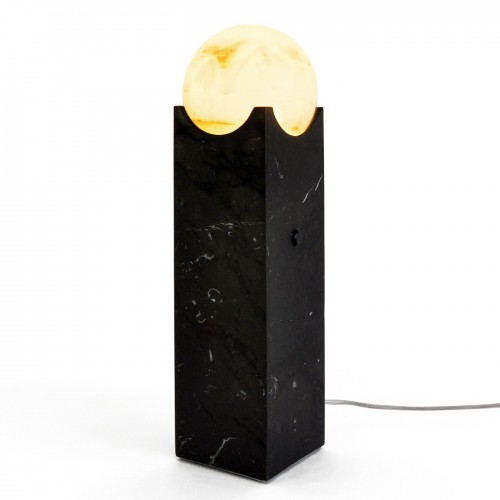 피암METTAV Home 컬렉션 Big 블랙 Marquina Marble Eclipse Lamp 17539
