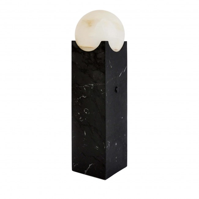 피암METTAV Home 컬렉션 Big 블랙 Marquina Marble Eclipse Lamp 17539