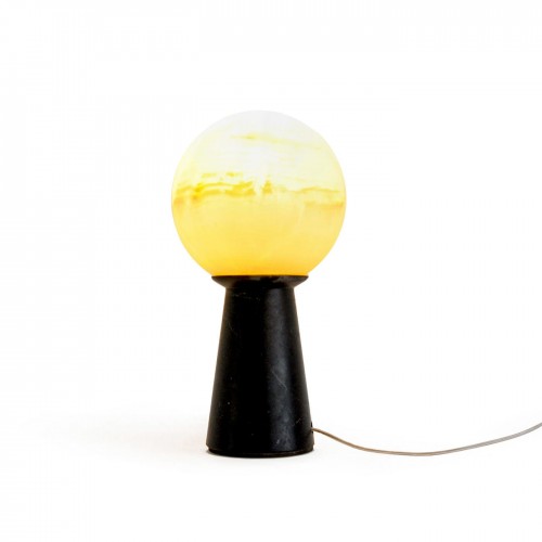 피암METTAV Home 컬렉션 블랙 Marquina Marble 문 Lamp 17353