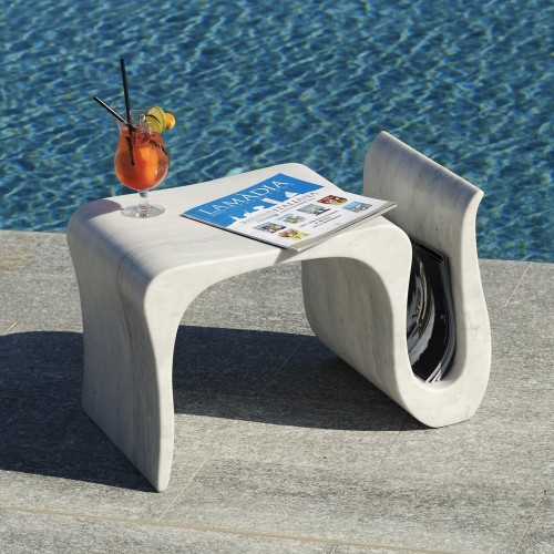 S톤ELAB Design Wave 커피 테이블 with Magazine Rack 17317