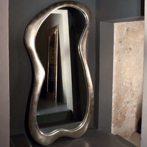 Spini Firenze BI 라지 Avant-Garde-Style 실버Y 거울 16236