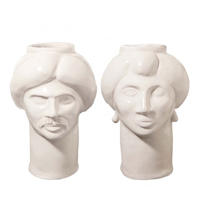 Crita Ceramiche Solimano & Roxelana OFF-화이트 화병 꽃병 14846