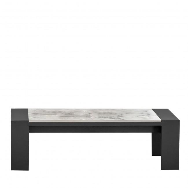 탈렌티 Argo Alu cm 113X80 Marble Gray 커피 테이블 by L. & R. Palomba 13238