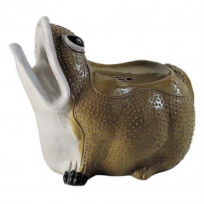 Ceramiche Ceccarelli Frog Olive 그린 세라믹 푸프 13129