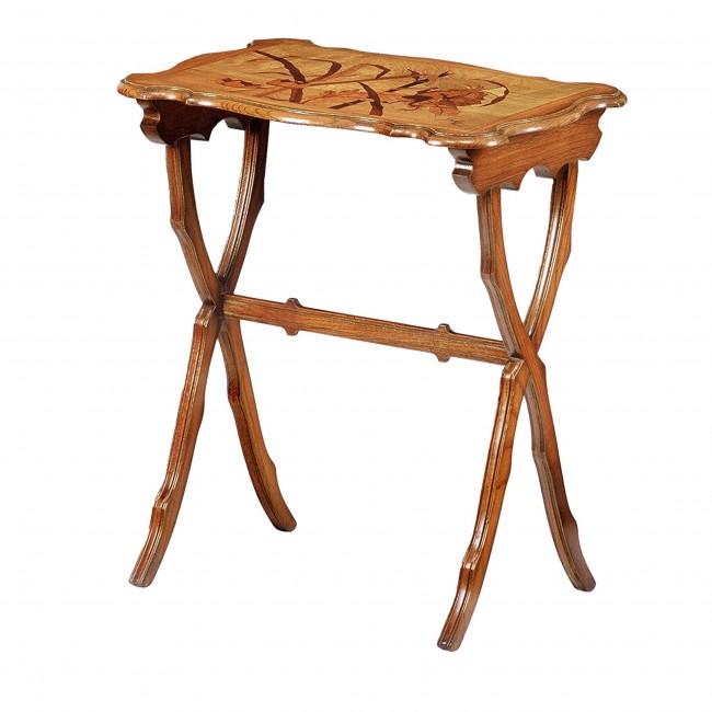 Cugini Lanzani 프렌치 Liberty Exotic Wood 사이드 테이블 by Emile Galle 12676