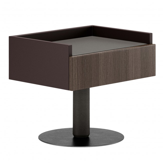 SM Living Couture Roger 브라운 Nightstand 11692