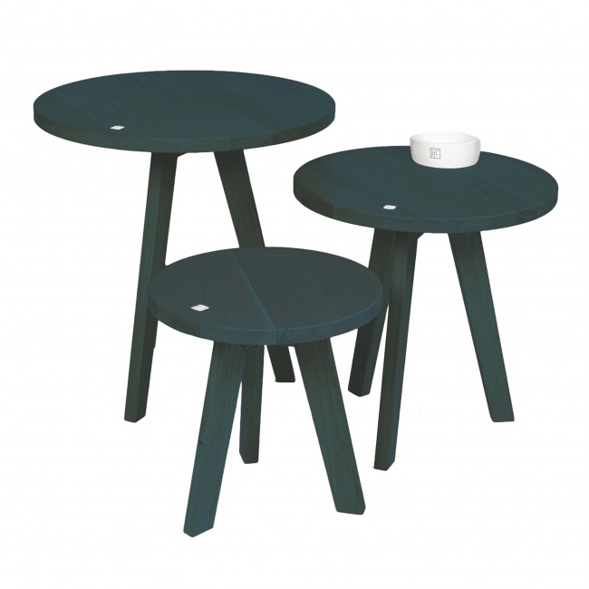 Disegno Mobile Socotra 블루 Set of 3 커피 테이블 11400