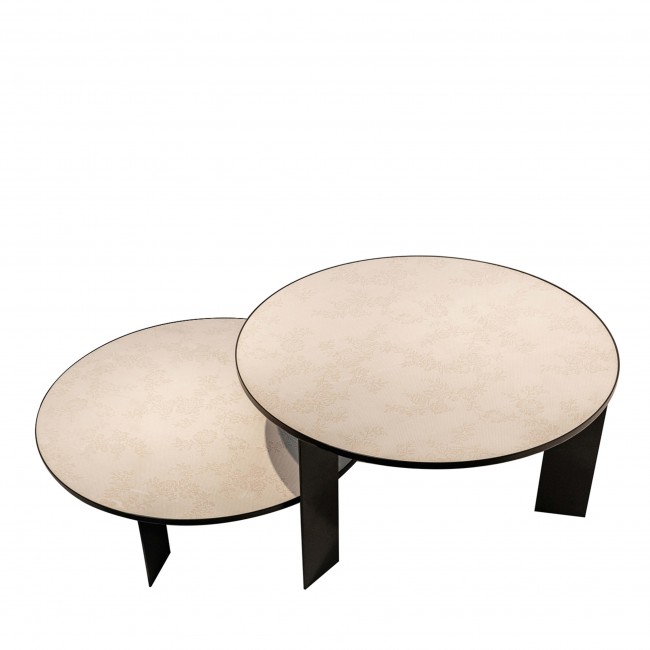 Pollini Home Set of 2 Yso Round 커피 테이블 11368