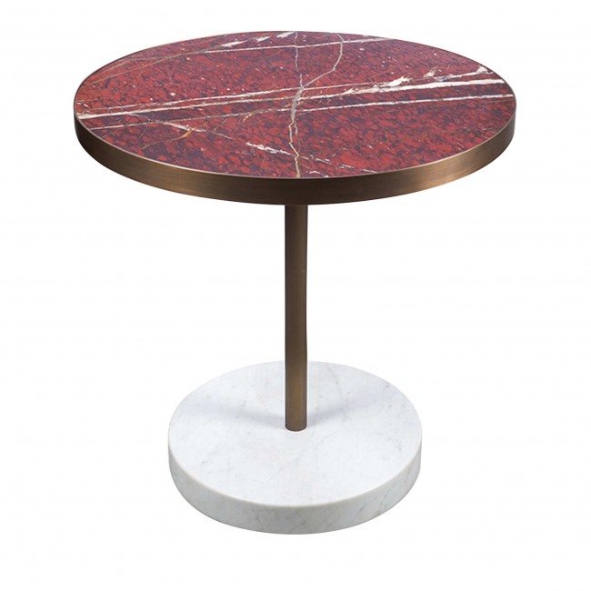 살바토리 Rene 비스트로T 테이블 in Rouge de Roi Marble by Piero Lissoni 10755