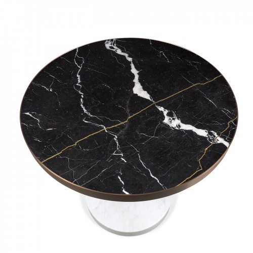 살바토리 Rene 비스트로 테이블 in Nero Marquinia Marble by Piero Lissoni 10444