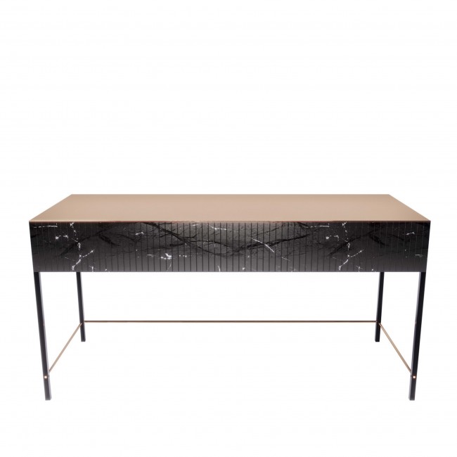 Chiara Viale Marquina Marble and 코퍼 Writing Desk 10292