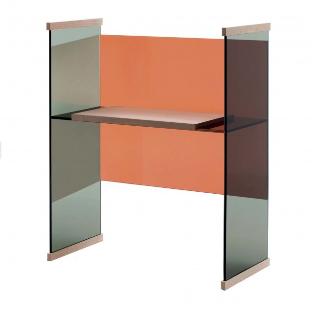Glas I탈IA Diapositive Gray Desk by Ronan & Erwan Bouroullec 10169