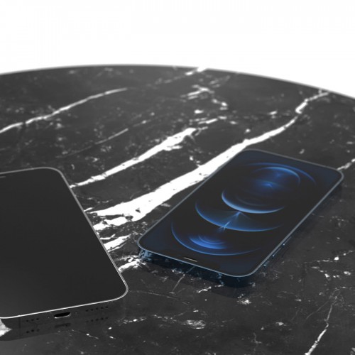 [1+2=8] 21st Century Marquinia Marble 커피 테이블 with Wireless Charger 09495